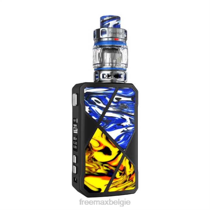 D0FZ7 - FreeMAX vape België blauw Geel FreeMAX MAXUS 200W-set