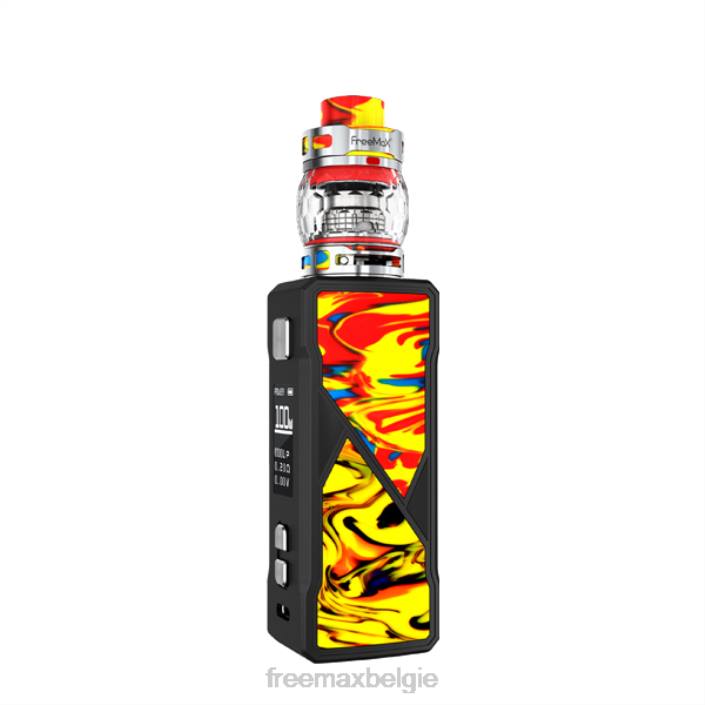 D0FZ95 - FreeMAX vape kit rood FreeMAX MAXUS 100W-set